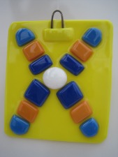 Fused Glass Chromosome Plaque